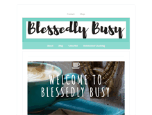 Tablet Screenshot of blessedlybusy.com